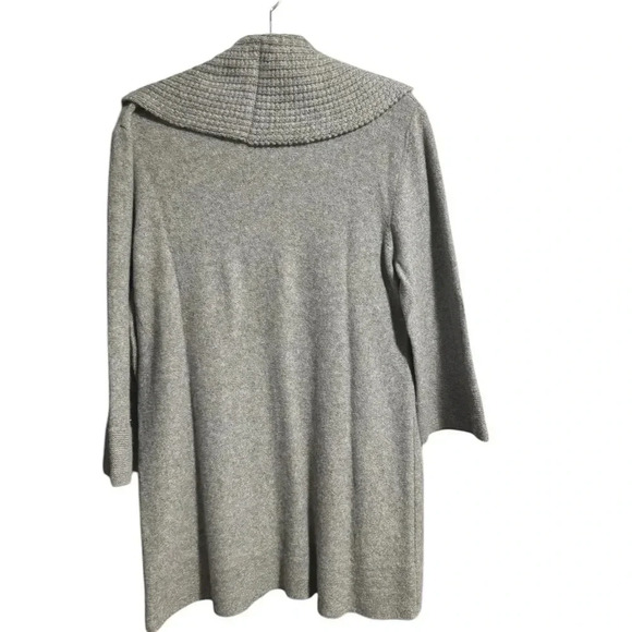 Nordstrom collection 100% Cashmere Cowl Neck Sweater xl gray - Picture 2 of 4